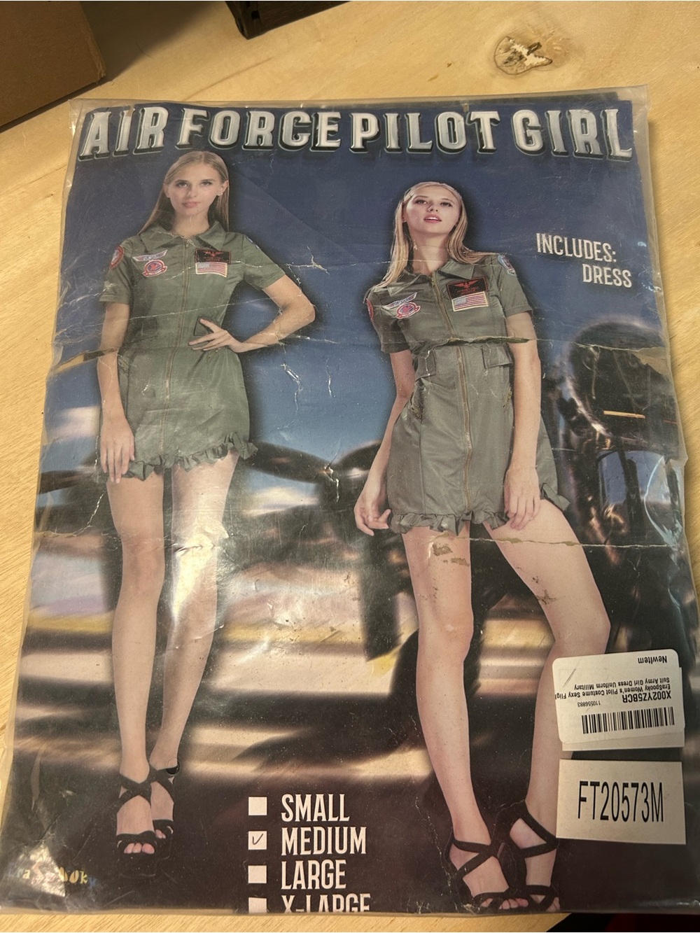 Air Force pilot Halloween costume size M